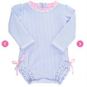 Rufflebutts NWT 0-3 month Periwinkle One Piece